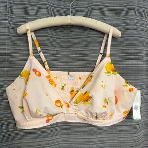 ONLY (Old Navy) Bralet top Peach Print Size XXL